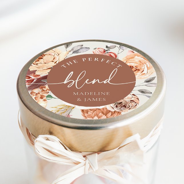 Adesivo Favor de casamento com tema de café "A Mistura Per (Criador carregado)