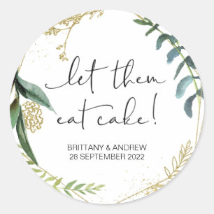 Adesivo Favor De Casamento De Bolo Que Eles Comam Caixa De