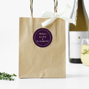 Adesivo Favor de Casamento de Cartões de agradecimentos Mo