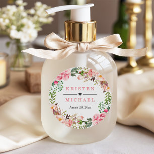 Adesivo Favor De Casamento De Ferro Flor Cor-De-Lama Cinad