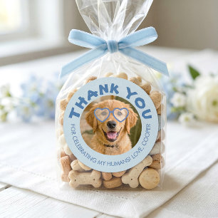 Adesivo Favor de casamento de petiscos para cachorro Foto 