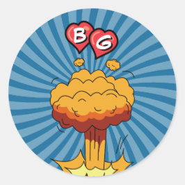 Adesivo Favor de Casamento de Pop do Livro Colorido