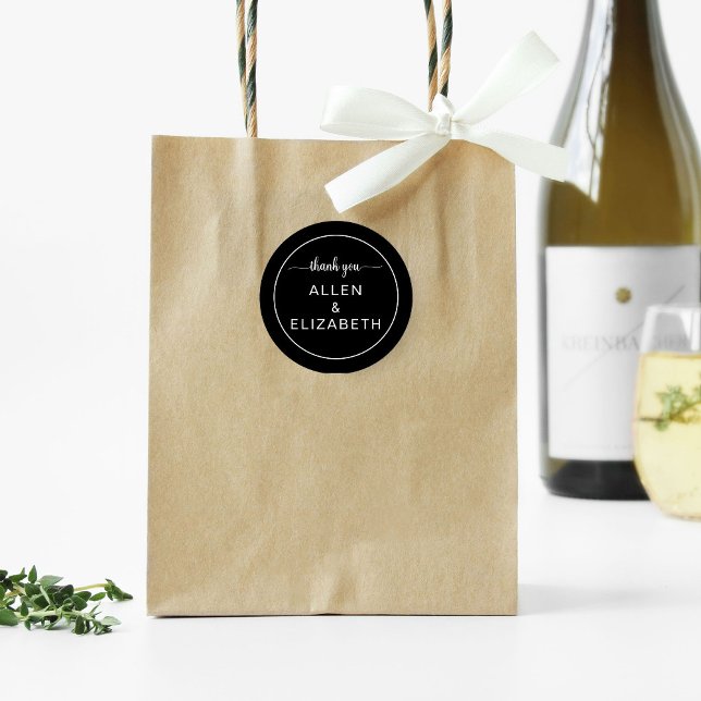 Adesivo Favor de Casamento do Cartões de agradecimentos Br (Criador carregado)