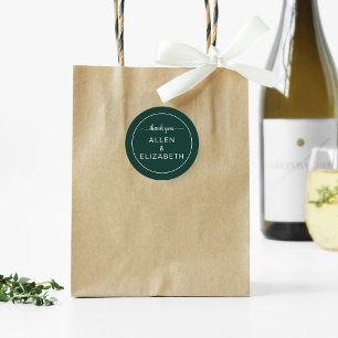 Adesivo Favor de Casamento do Cartões de agradecimentos Mo