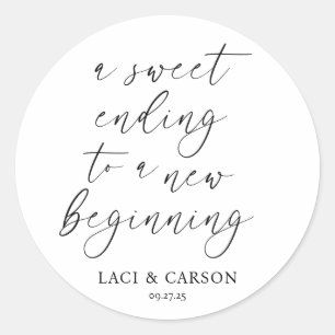 Adesivo Favor de Casamento Elegante