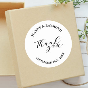 Adesivo Favor de Casamento Minimalista Simples Personaliza