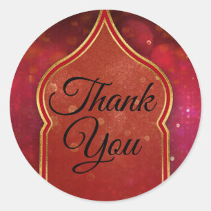 Adesivo Favor de Casamento Noites Árabes Marroquinas Doura