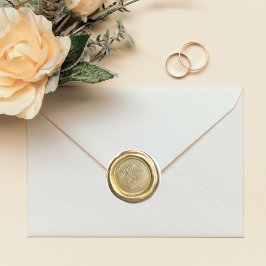 Adesivo Favor de Casamento Personalizado de Iniciais de Vi