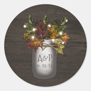 Adesivo Favor de Casamento Russo de Mason Jar