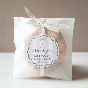 Adesivo Favor de Chá de Noiva com Martini de Espresso Dese