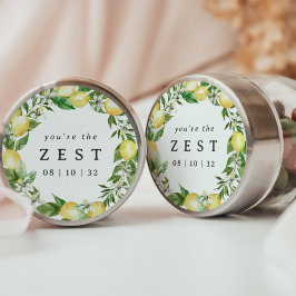 Adesivo Favor de Chá de Noiva Coroa de Limão Você é o Zest