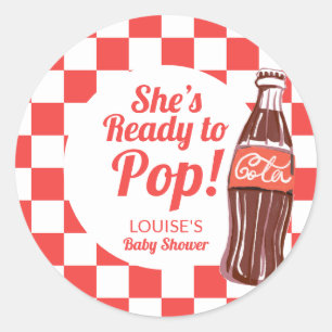 Adesivo Favor de Chuveirinho de Bebê Ready To Pop Soda Col