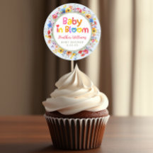 Favor de Chuveiro de Bebê Floral Colorido Baby in