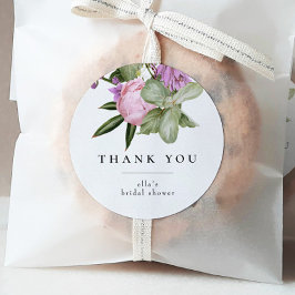 Adesivo Favor de Chuveiro de Noiva Jardim de Flores