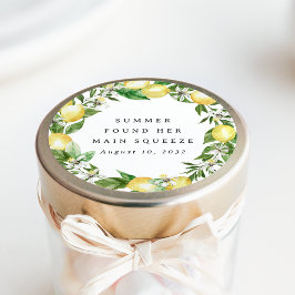 Adesivo Favor de Chuveiro de Noiva Main Squeeze Lemon Wrea