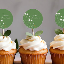 Adesivo Favor de Chuveiro de Noiva Shamrock Wildflowers