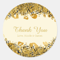 Favor de Creme de Onça Exótica Dourada e Preta da 