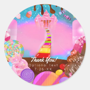Adesivo Favor de Cupcakes Fantasia Festa Candy Land