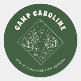 Adesivo Favor de despedida de solteira no acampamento