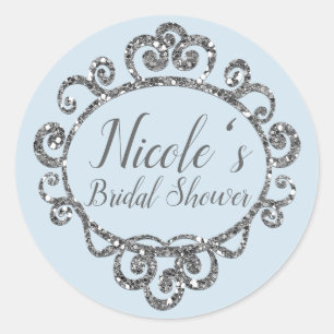 Adesivo Favor de Festa de aniversário de Dispararia Silver