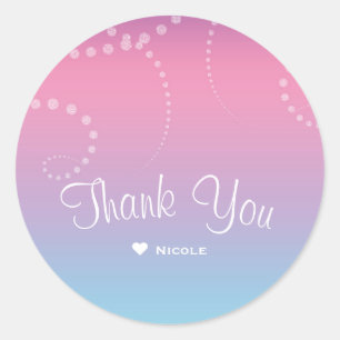 Adesivo Favor de festa de aniversário de meninas mergulhad