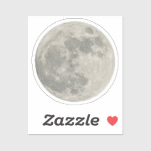 Adesivo Favor de Festa de aniversário Exterior da Lua de Á