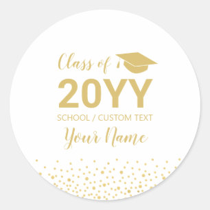 Adesivo Favor de Festa de Formatura da Turma de 2022 com C