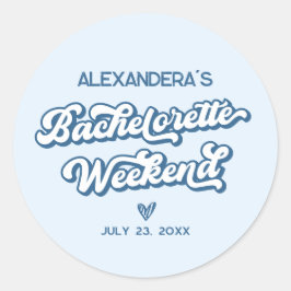 Adesivo Favor de Festa de Solteira Blue Beach