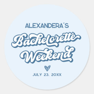 Adesivo Favor de Festa de Solteira Blue Beach