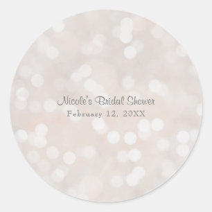 Adesivo Favor de festa personalizado Chic Glamour Moderno
