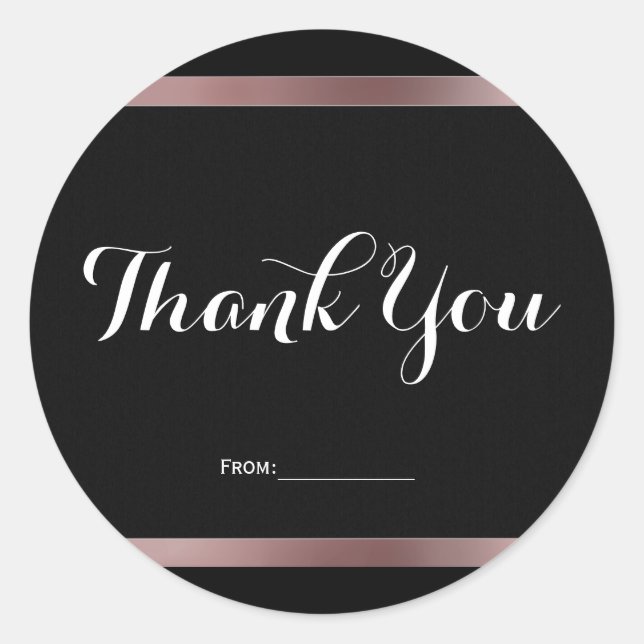 Adesivo Favor de festa Rosa Dourado Rosa Malva (Frente)