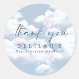 Adesivo Favor de Fim de Semana de Despedida de Solteira Az