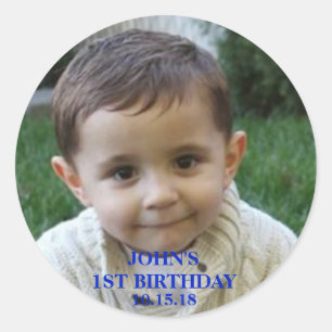 Adesivo Favor de partido Labels Sticker do primeiro