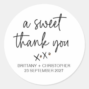 Adesivo Favor de Recepção de Vinheta para Casamento para C