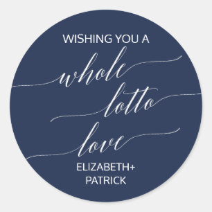 Adesivo Favor do Bilhete de Loteria de Caligrafia do Marin