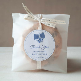 Adesivo Favor do Chá de fraldas da Chinoiserie Fralda Bran