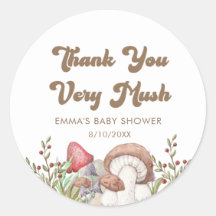 Favor do Chá de fraldas de Cogumelos Woodcolor Woo