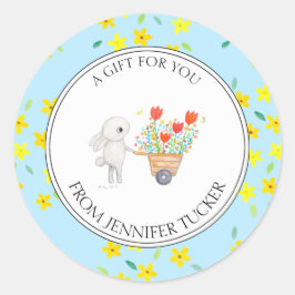 Adesivo Favor do Chá de fraldas Personalizado Floral do Co