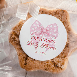 Adesivo Favor do Chá de fraldas Sweetheart, Arco rosa