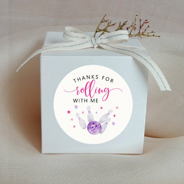 Adesivo Favor do Partido da Aniversário de criança Rosa (Criador carregado)