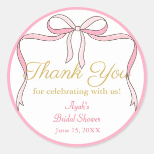 Adesivo Favor do Partido do Arco Cor-de-Rosa-Cinto-Chic