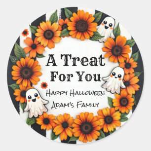 Adesivo Favor do Partido do Halloween Personalizado - 'Um