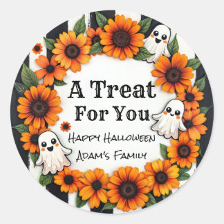 Adesivo Favor do Partido do Halloween Personalizado - 'Um 