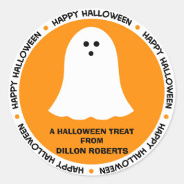 Adesivo Favor do Partido Fantasma do Halloween