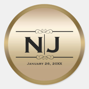 Adesivo Favor feito sob encomenda Glam elegante do