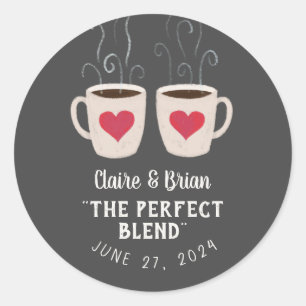 Adesivo Favor Ilustrado de Perfect Blend Heart Mugs
