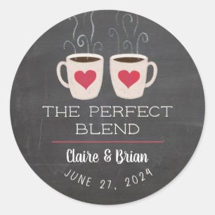 Adesivo Favor Ilustrado de Perfect Blend Heart Mugs