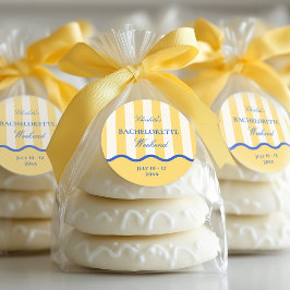 Adesivo Favor Moderno de Fim de Semana de Solteira de Verã