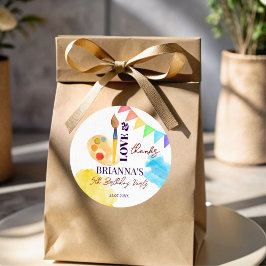 Adesivo Favor monograma de pintura e arte partidária