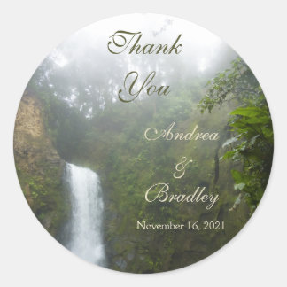 Adesivo Favor Personalizado de Casamento em Cascata